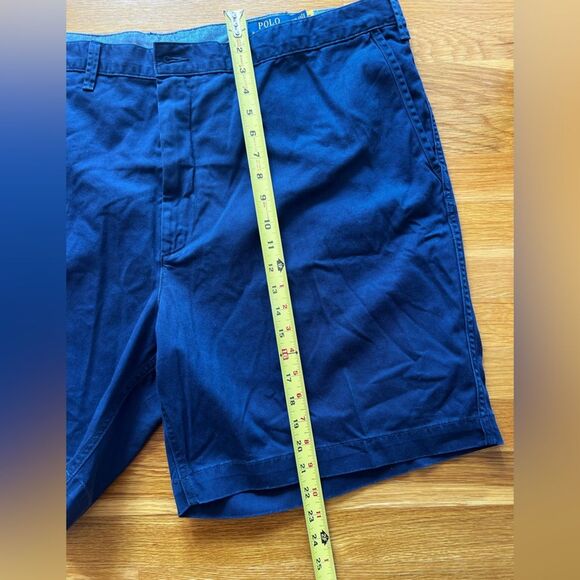 Polo Ralph Lauren Chino Shorts Classic Fit Flat Front Newport Navy Size 46 B NWT - Picture 8 of 15